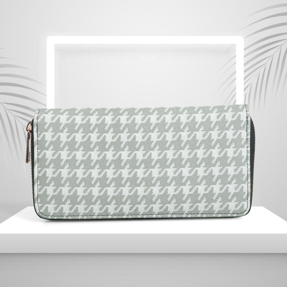 Purseus Grey Bird PU Clutch